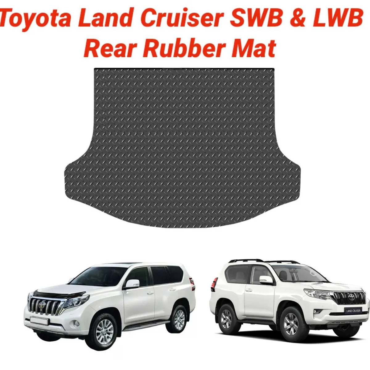 Toyota Landcruiser SWB & LWB Rear Rubber Mat