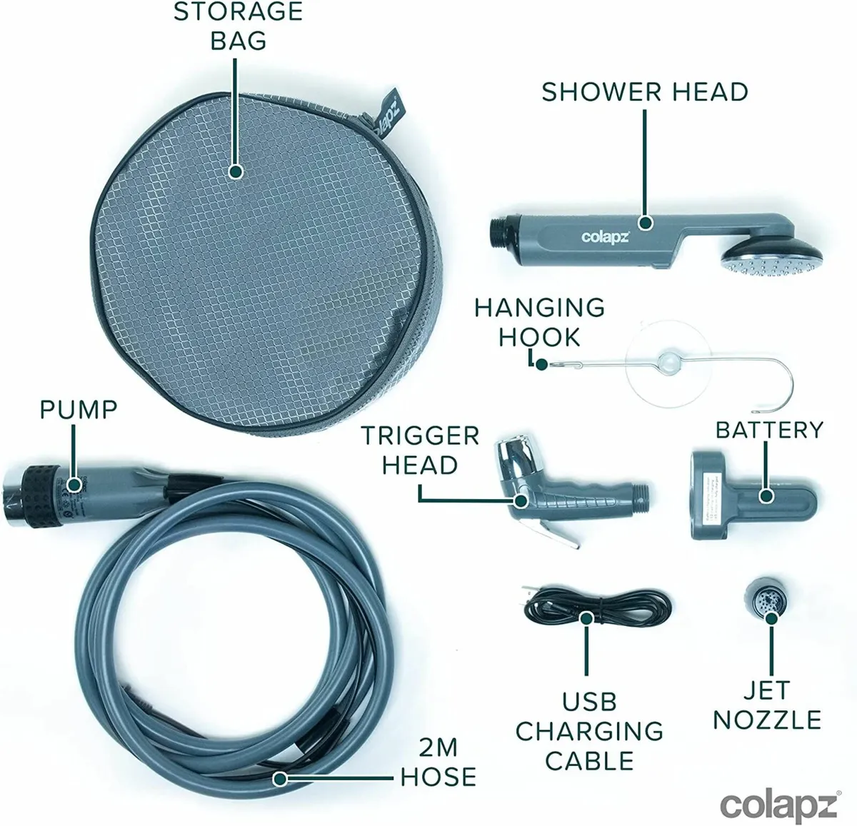 Rechargeable Camping Shower - Image 2