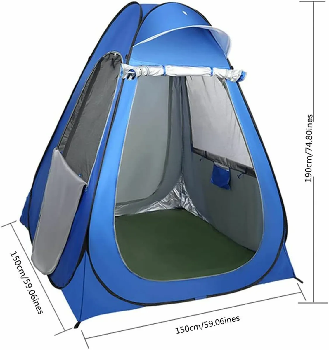 tent camping shower up pop portable for outdoor toilet changing bathroom privacy accessories screen camp tents pod room potty camper floor tanning restroom with popup - Image 2