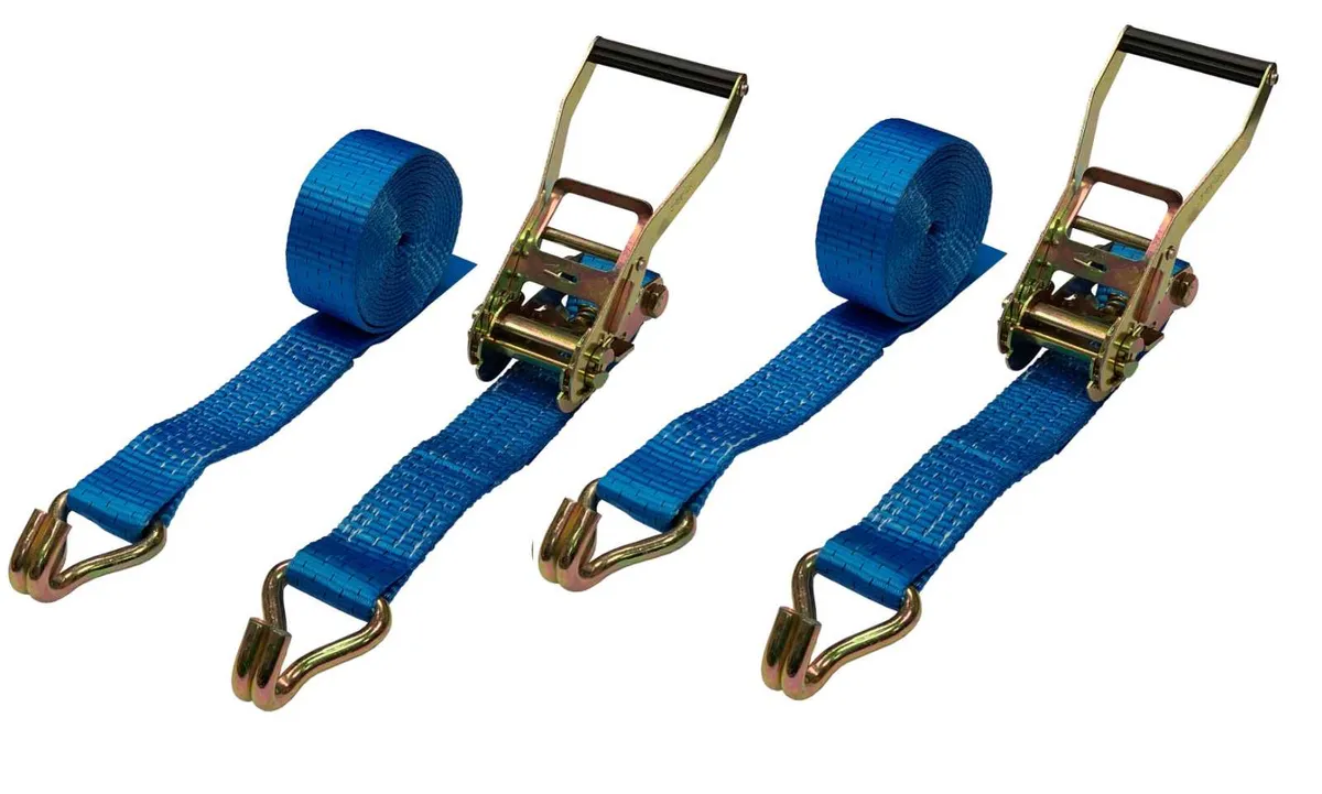 10x 12m 5ton Ratchet Straps Tie Down Trailer Lorry - Image 3