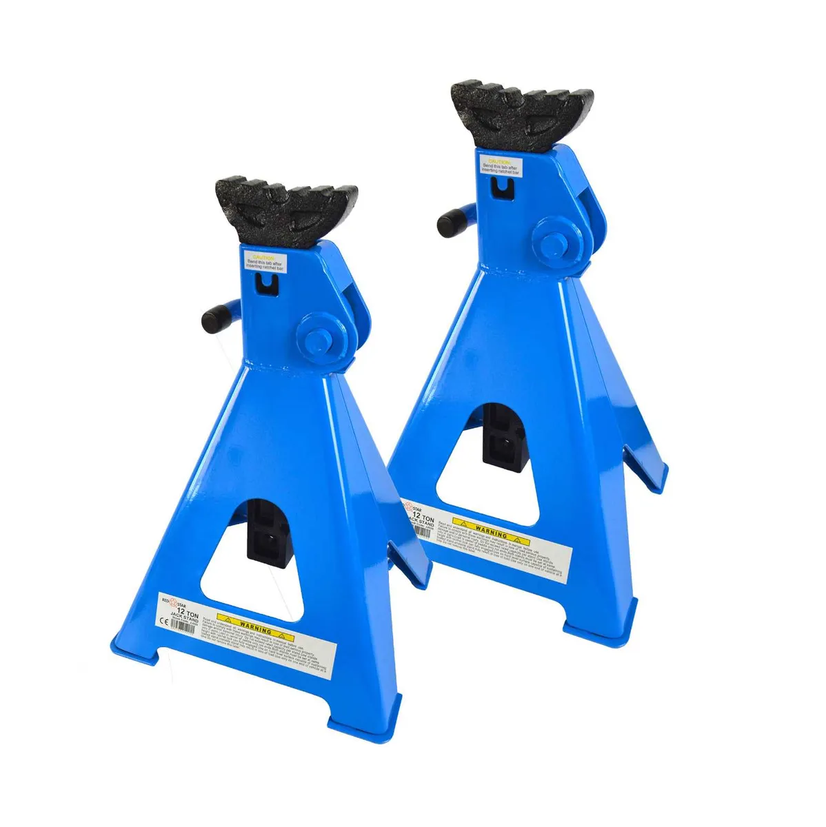 Pair 12 Ton Axle Stands Lifting Stand Heavy Duty - Image 4