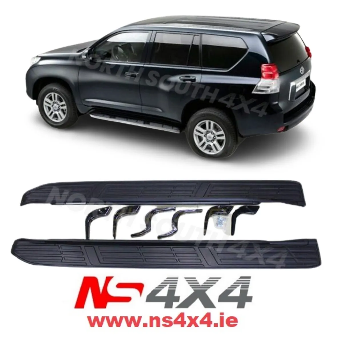 NEW * Side Steps for Toyota Landcruiser LWB 5 Door - Image 1