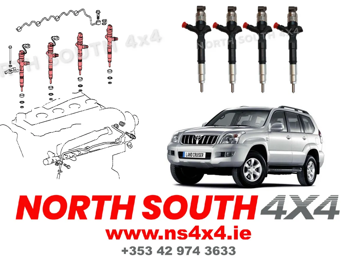Replacement Injectors x 4 for Toyota Landcruiser
