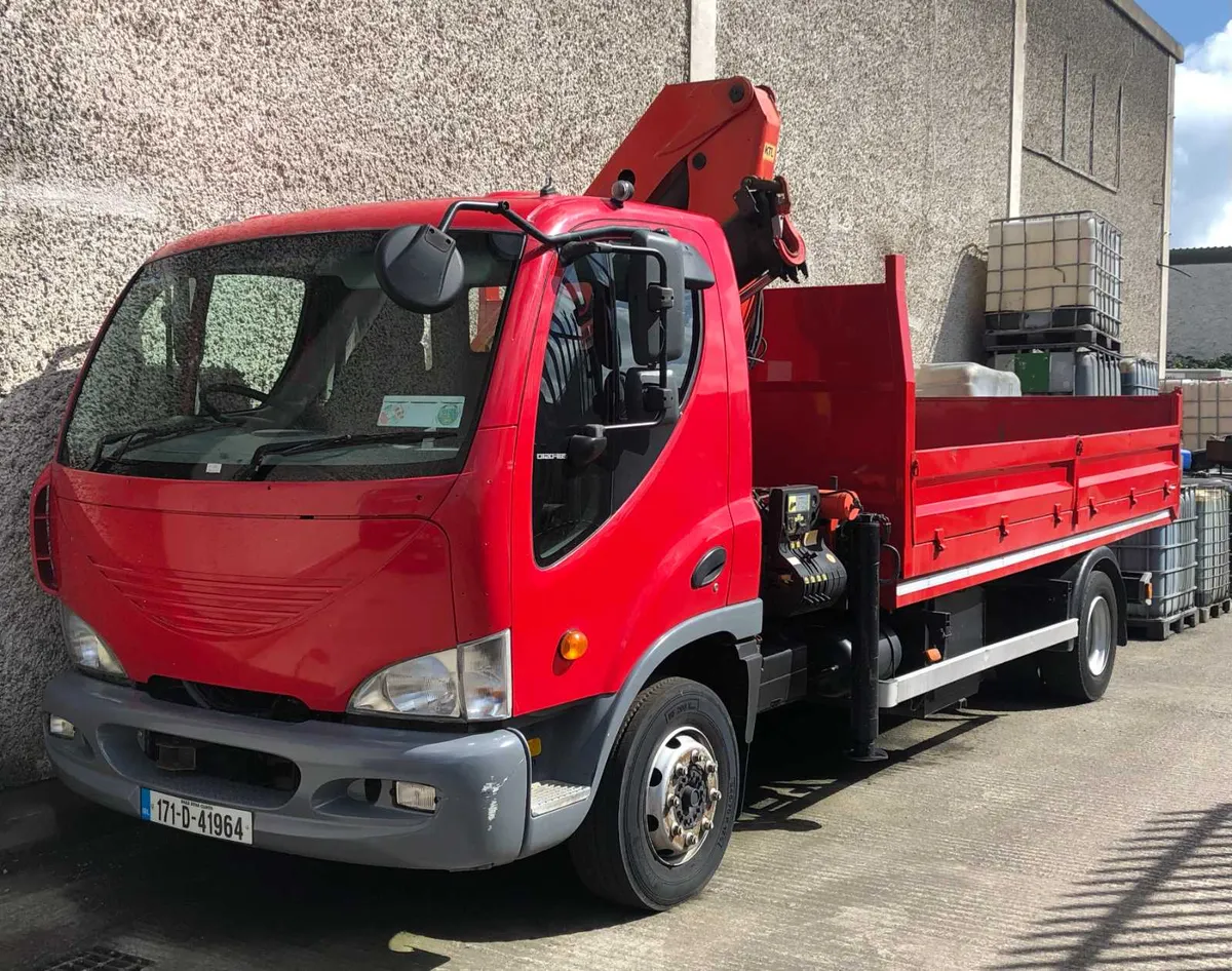 12T TIPPER TRUCK WITH 10T CRANE FOR HIRE - Image 1