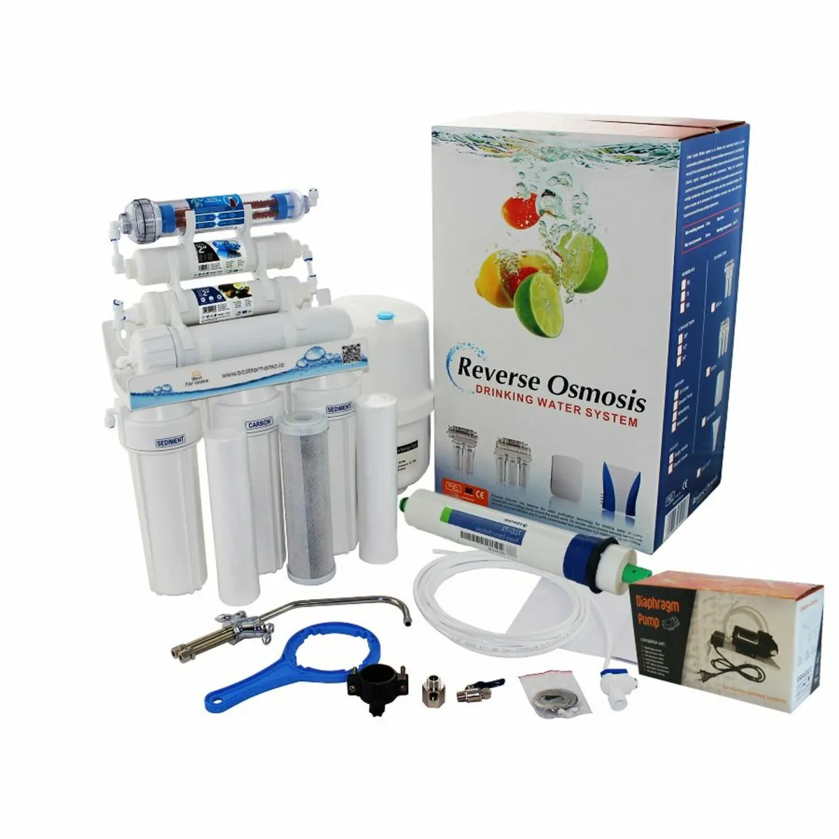 Water Filter 7 Stage Reverse Osmosis System + Pump