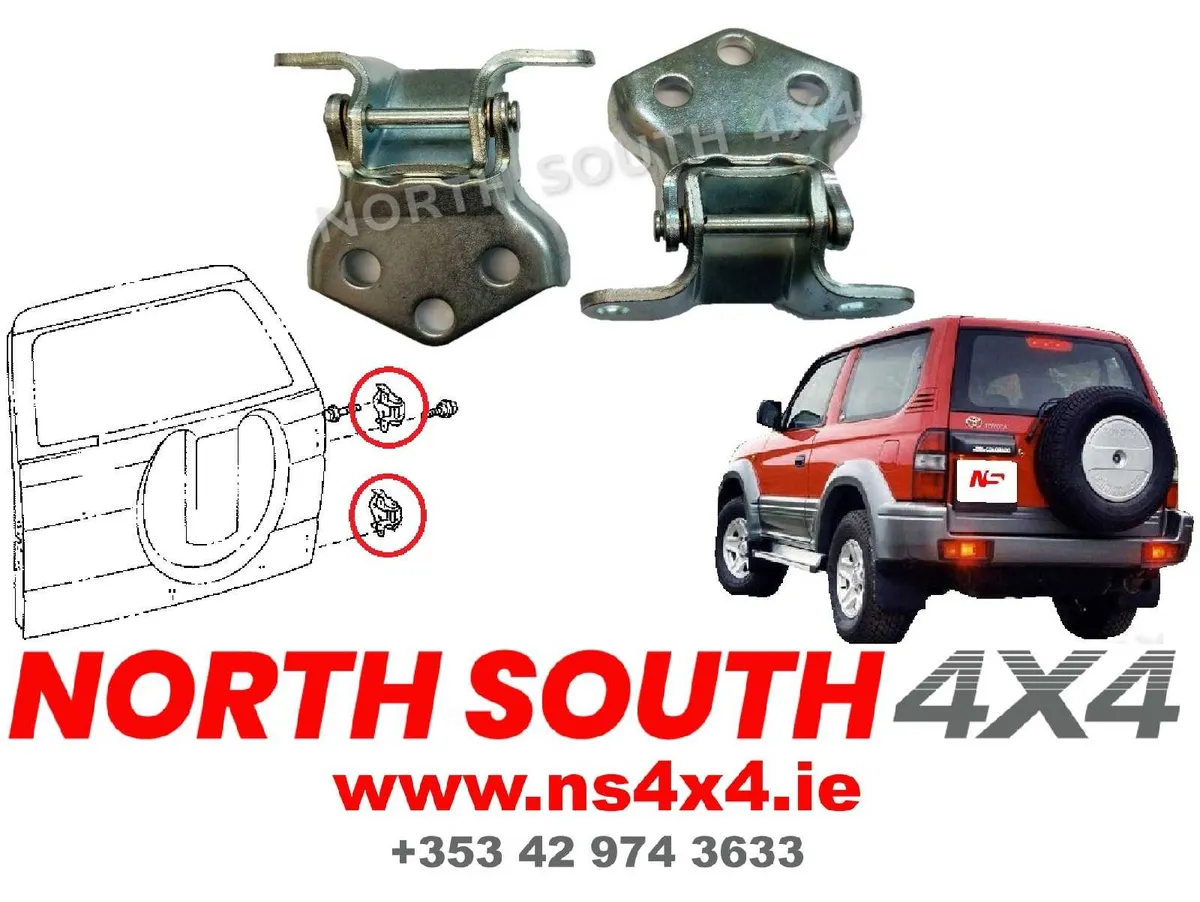 Door hinge set for Toyota Landcruiser 90 Series - Image 1