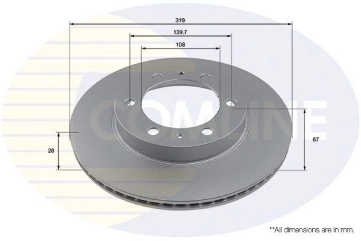 Toyota Hilux 2016-Present Front Brake Disc - Image 1