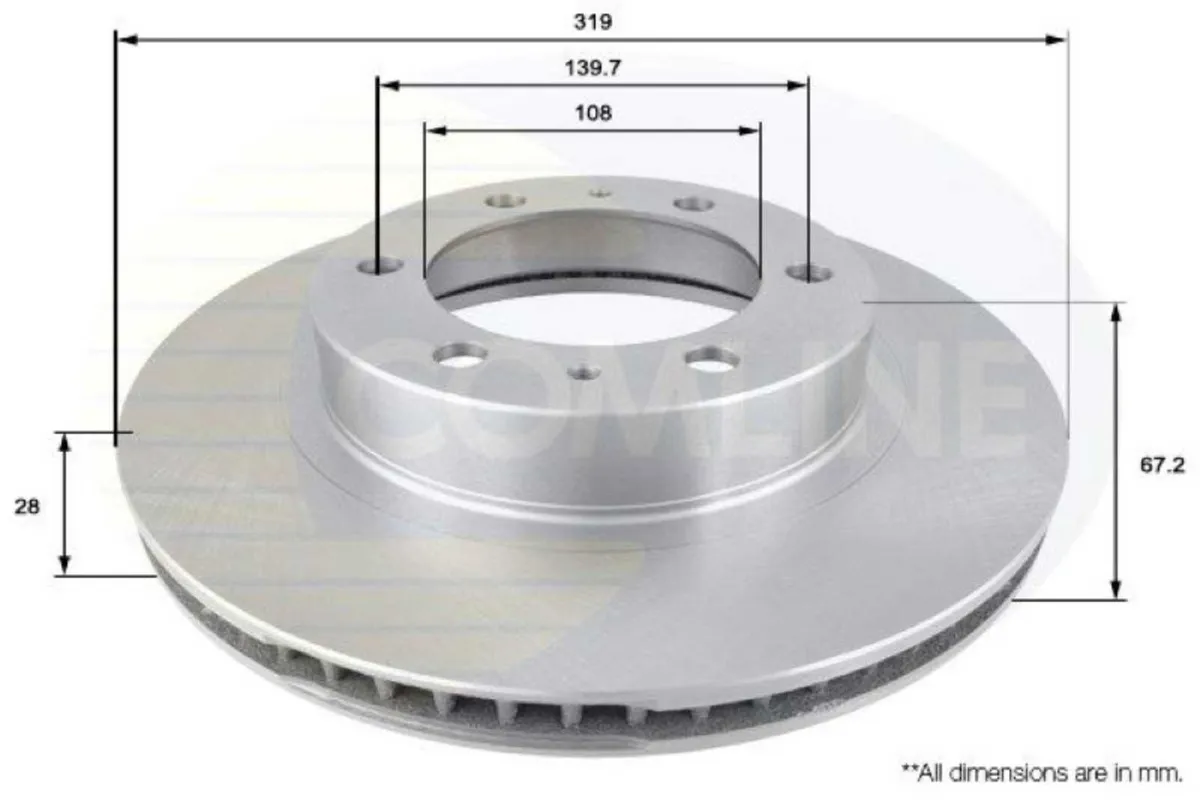 Toyota Hilux 2009-2016 Front Brake Disc