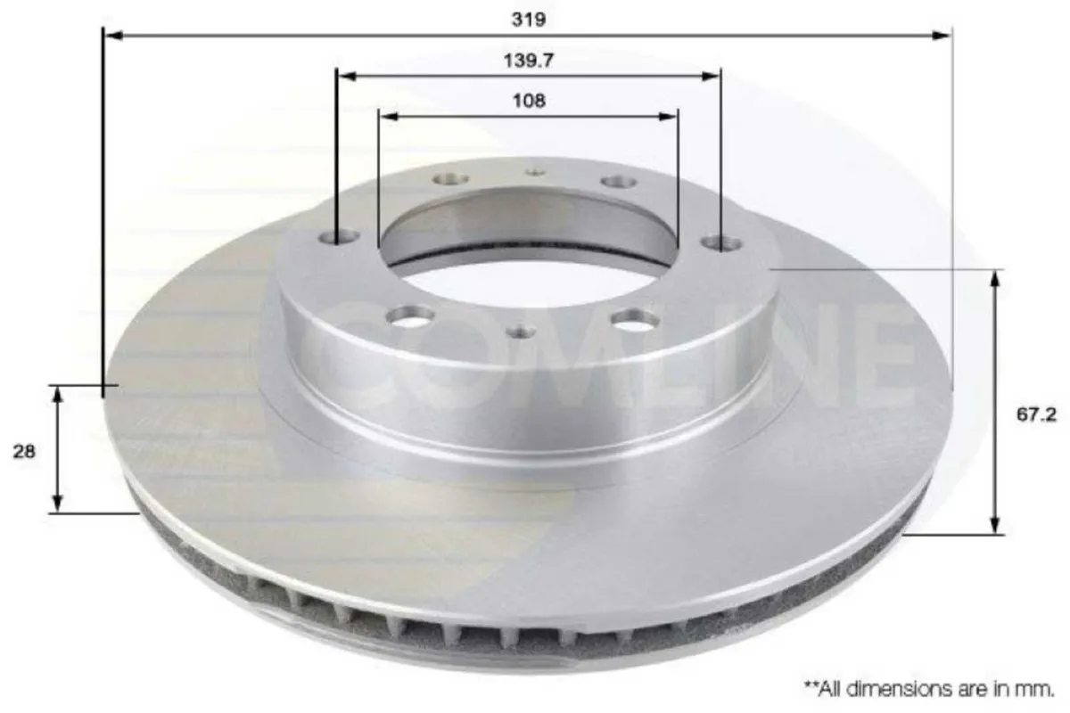 Toyota Hilux 2009-2016 Front Brake Disc - Image 1