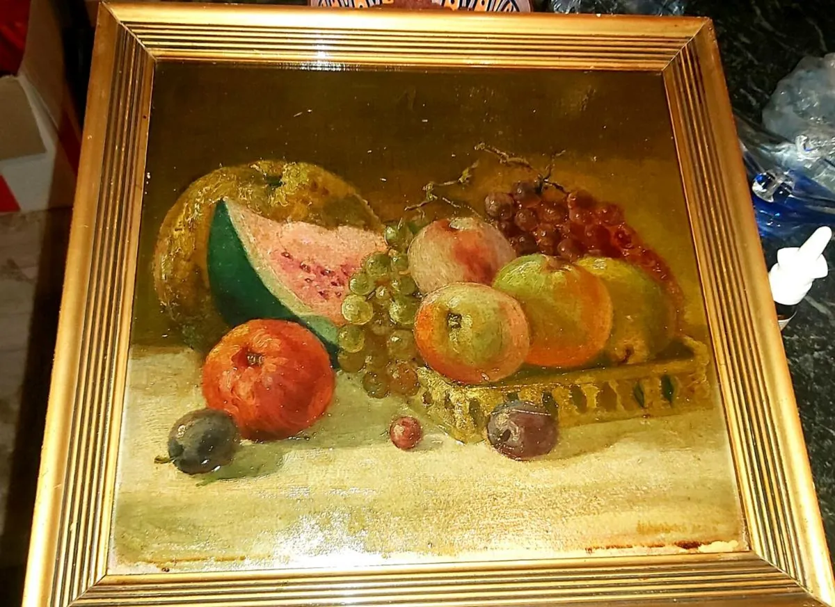 Antique oil painting - Image 1