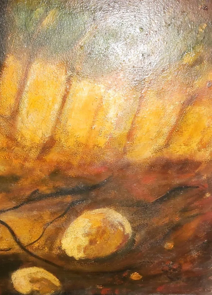 Very large antique oil painting - Image 3