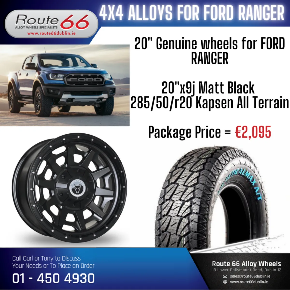 Ford Ranger 20 inch Alloy Wheels - Image 4