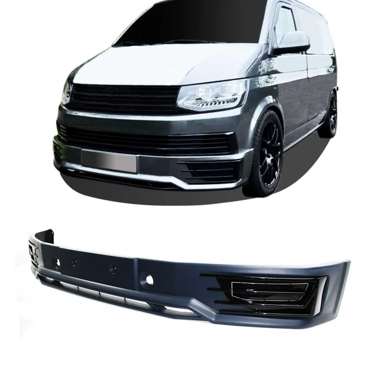 VW Transporter T6 Sportline Front Bumper Apron Lip - Image 2