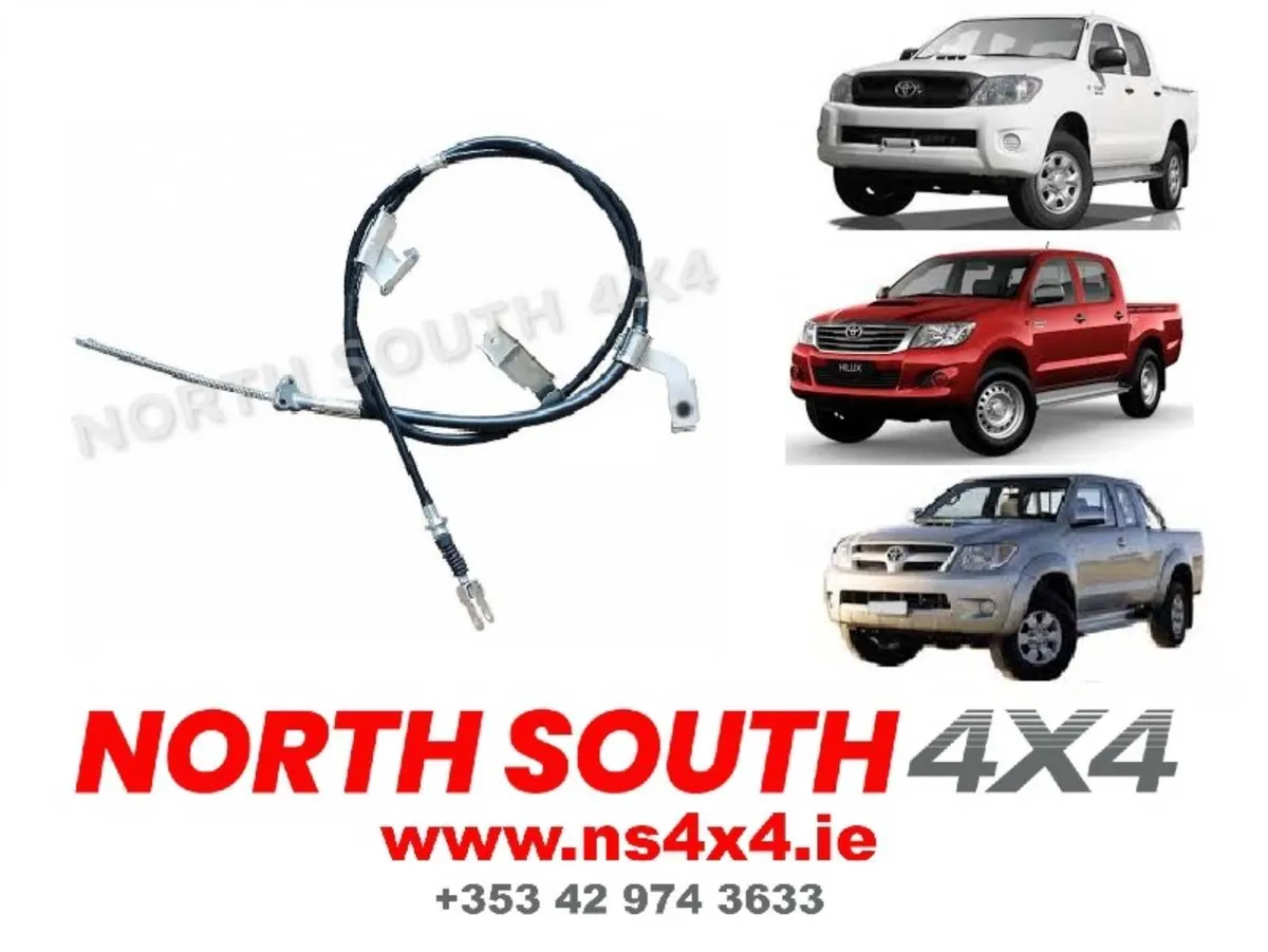 Handbrake Cable Rear Left & Right for Toyota Hilux - Image 1