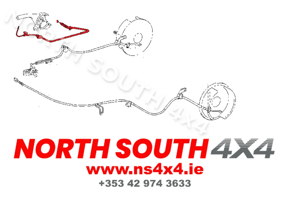 Handbrake Cable  Front for Toyota Hilux - Image 2