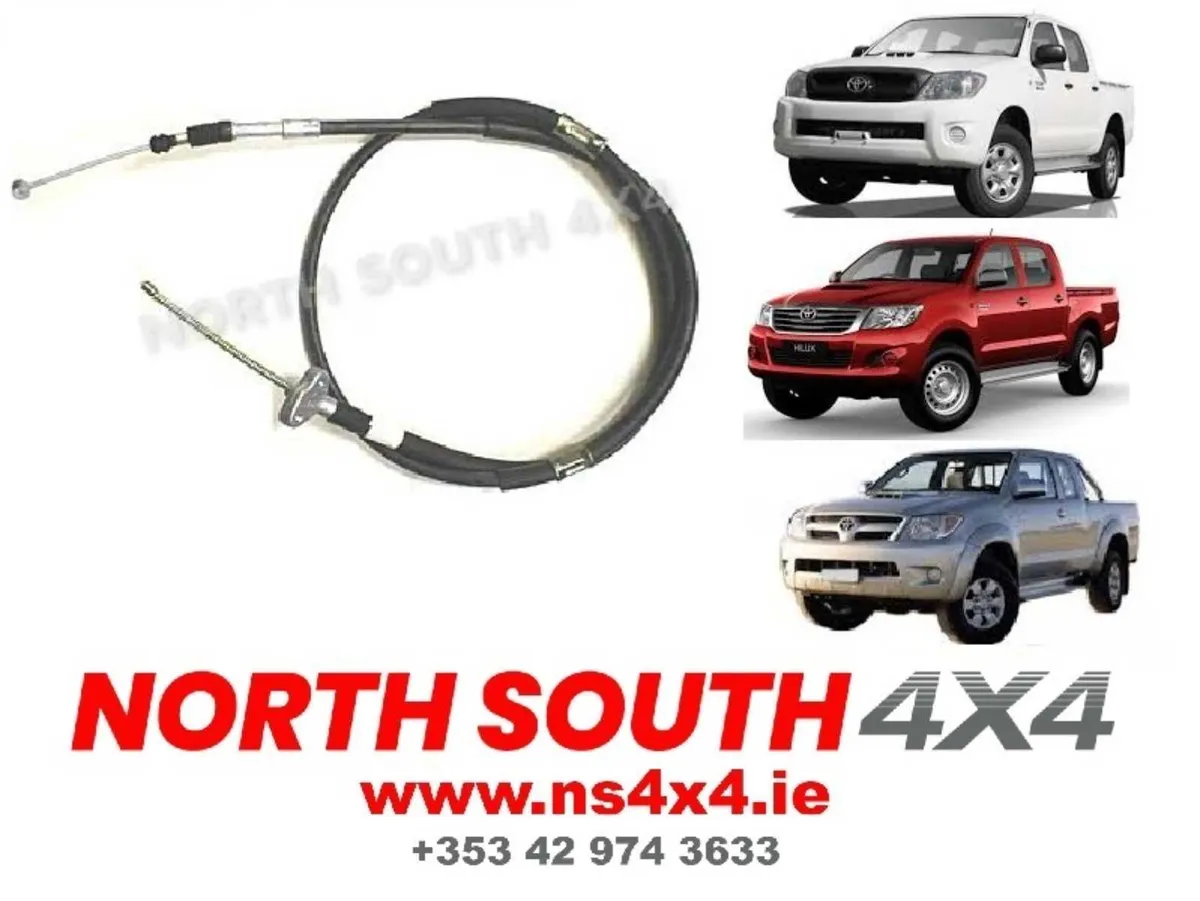 Handbrake Cable Rear R/H or L/H for Toyota Hilux - Image 1