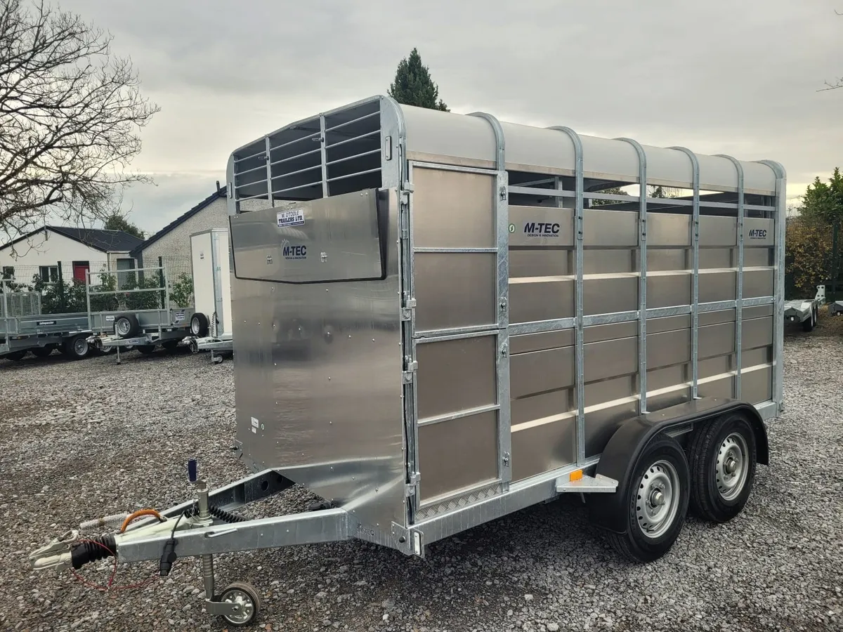 NEW    12' x 6'      M-TEC   CATTLE TRAILER - Image 2