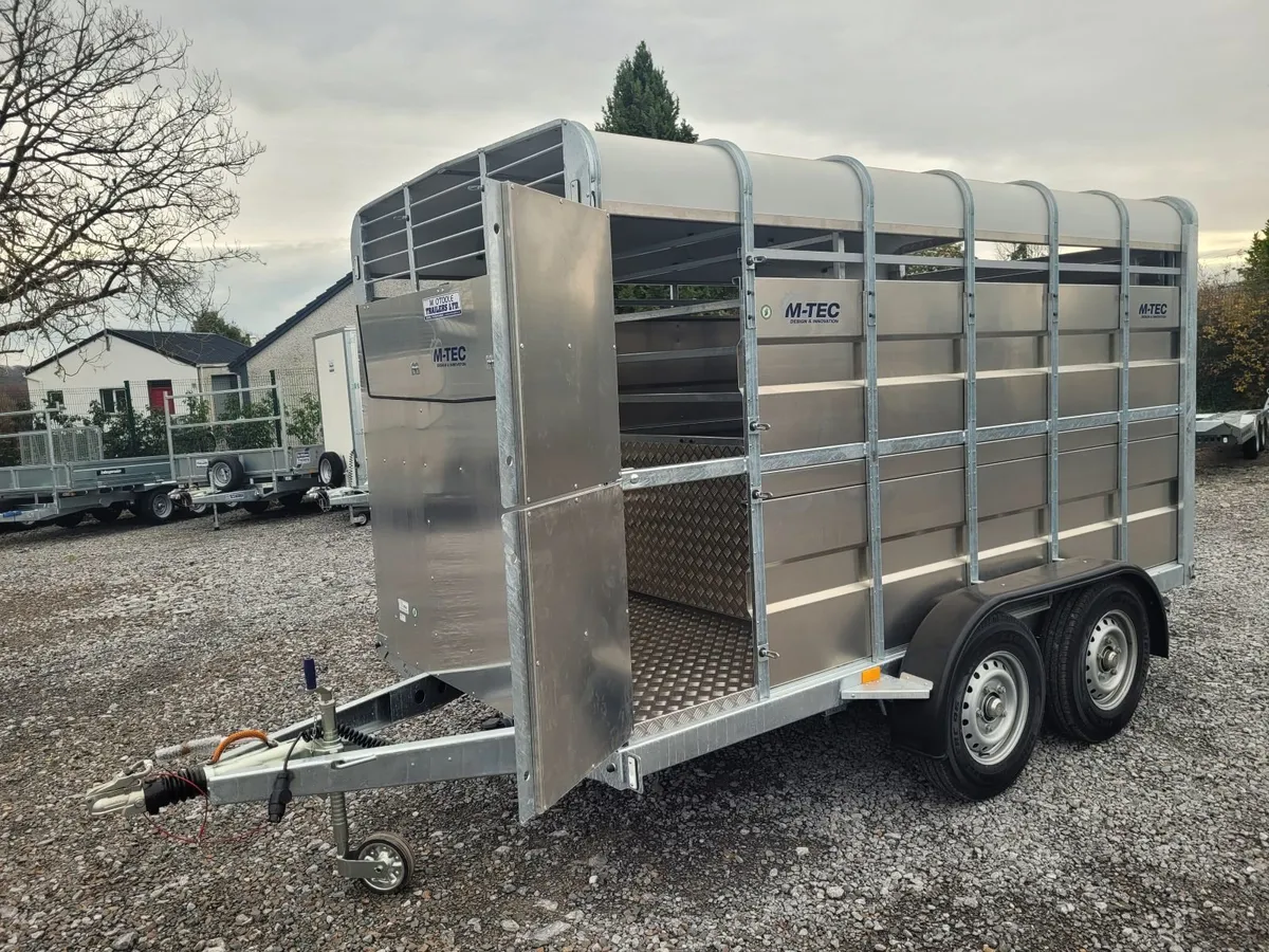 NEW    12' x 6'      M-TEC   CATTLE TRAILER - Image 3