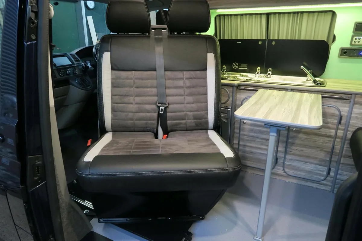 VW T5 and T6 Double Seat Sliding Swivel Base - Image 1