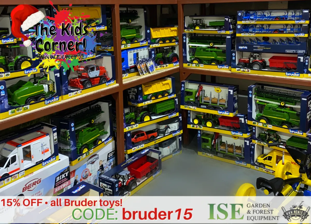 15% OFF ALL BRUDER TOYS