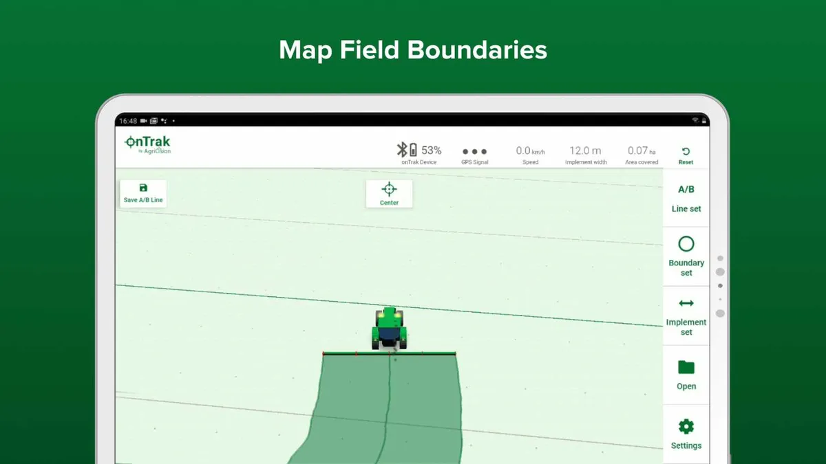 Tractor GPS for Spreading Spraying Mowing