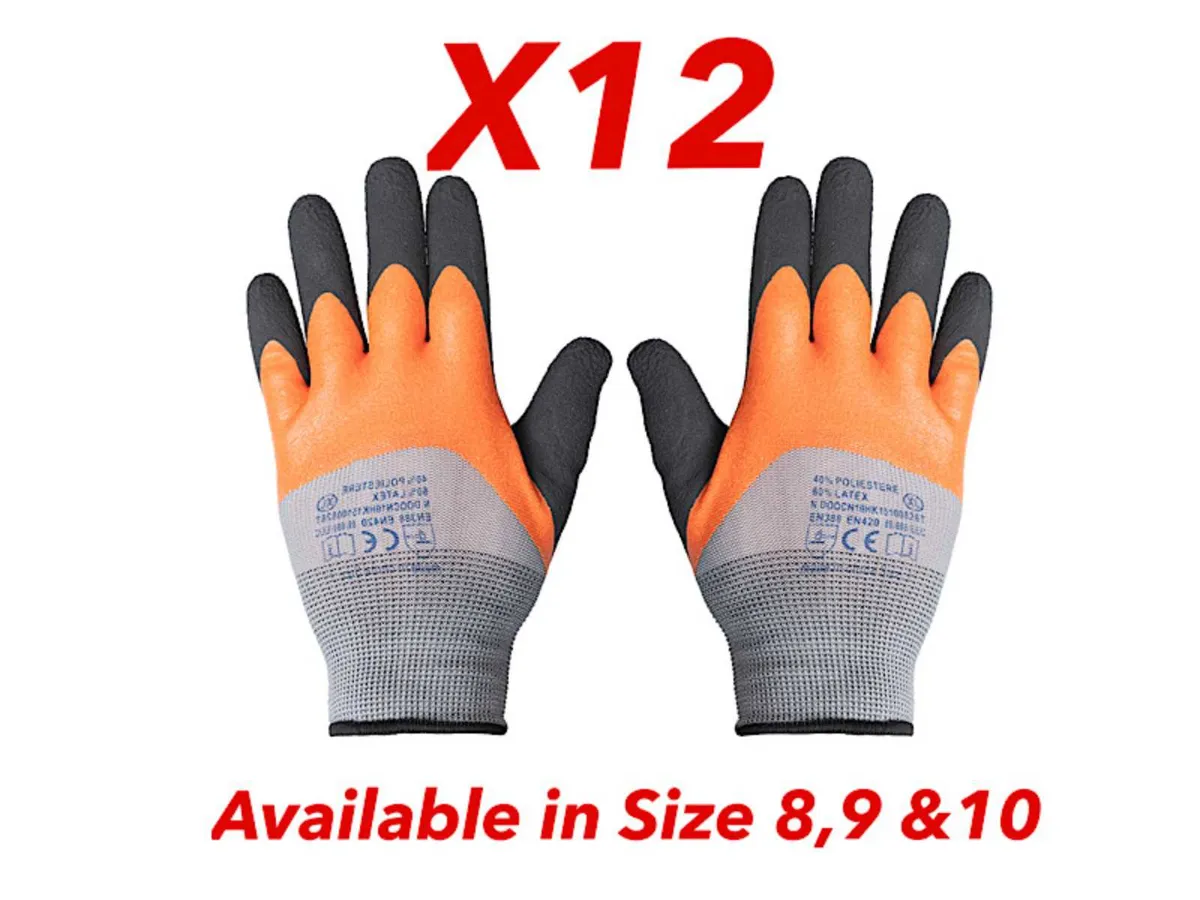 12 Pack of Heavy Duty Work Gloves..NOW €25 - Image 1