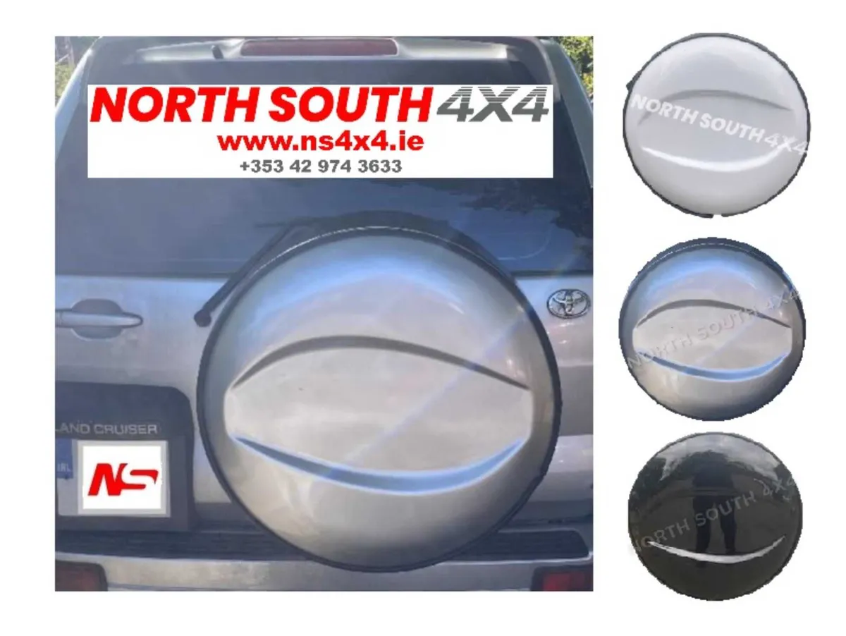 Wheel cover black white or silver for Land Cruiser