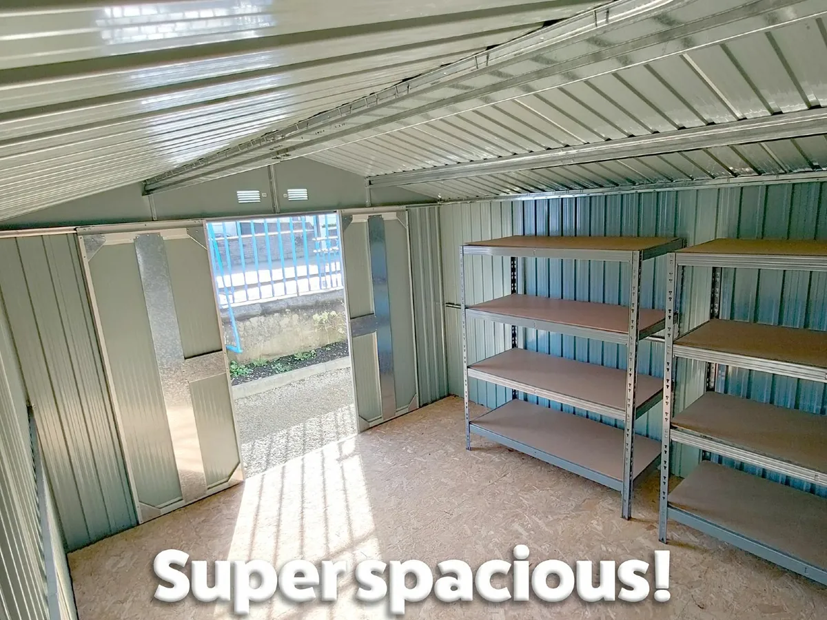 10ft x 10ft Steel Garden Shed - Image 3