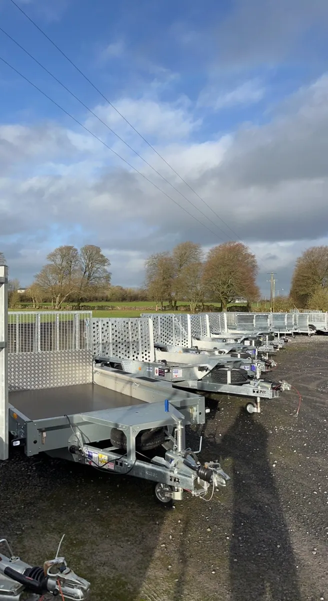 Full range Ifor Williams plant trailers in stock - Image 1