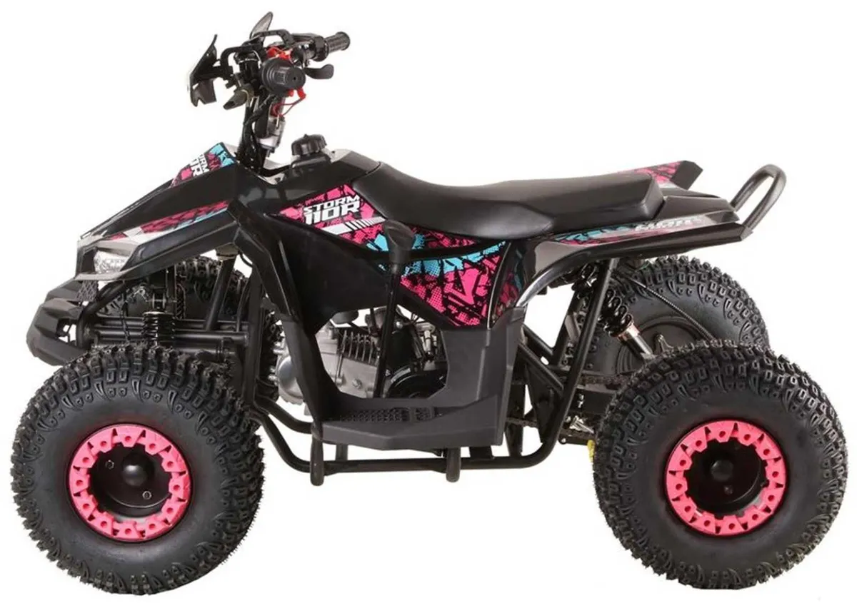 KIDS Storm 110 cc Quad PINK REVERSE - Image 4