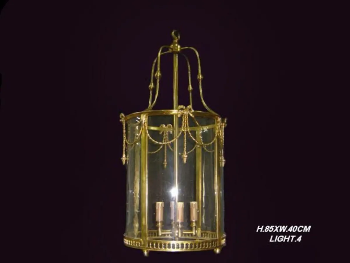 Large antique style Brass lantern - Image 1