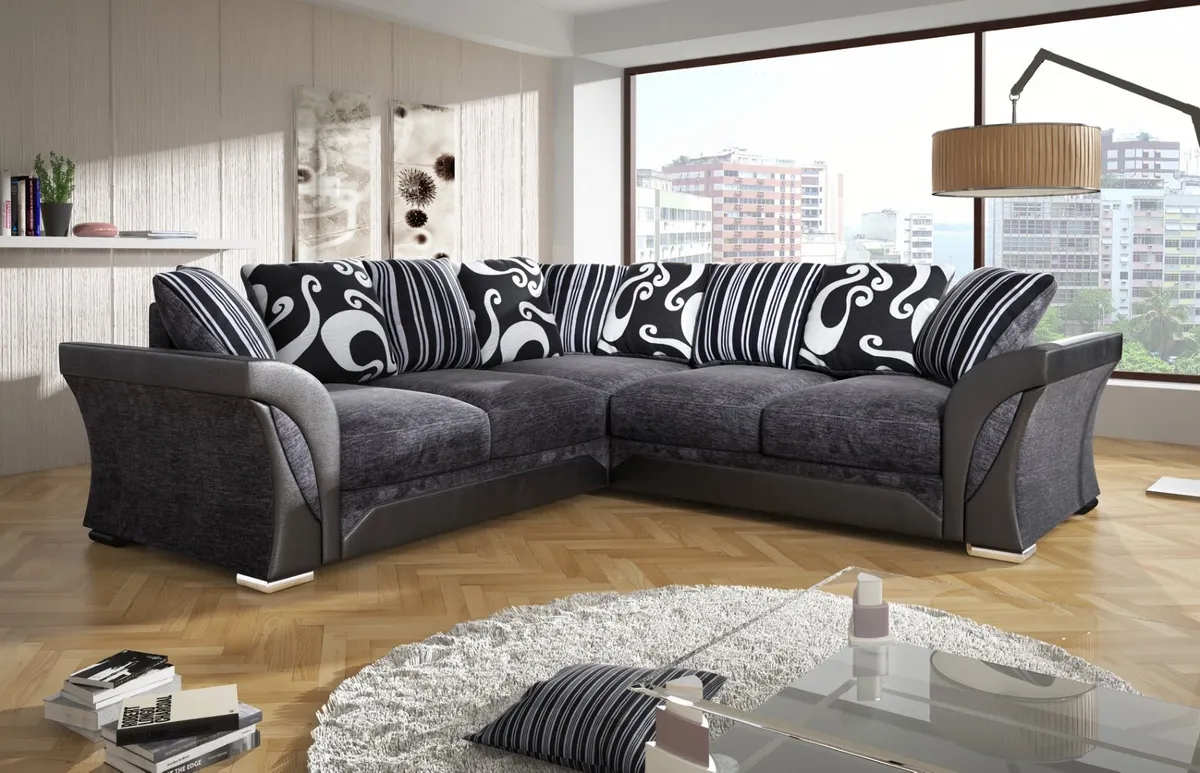 sofa - couch - 2 plus 3  - bed -  settee - corner - Image 1