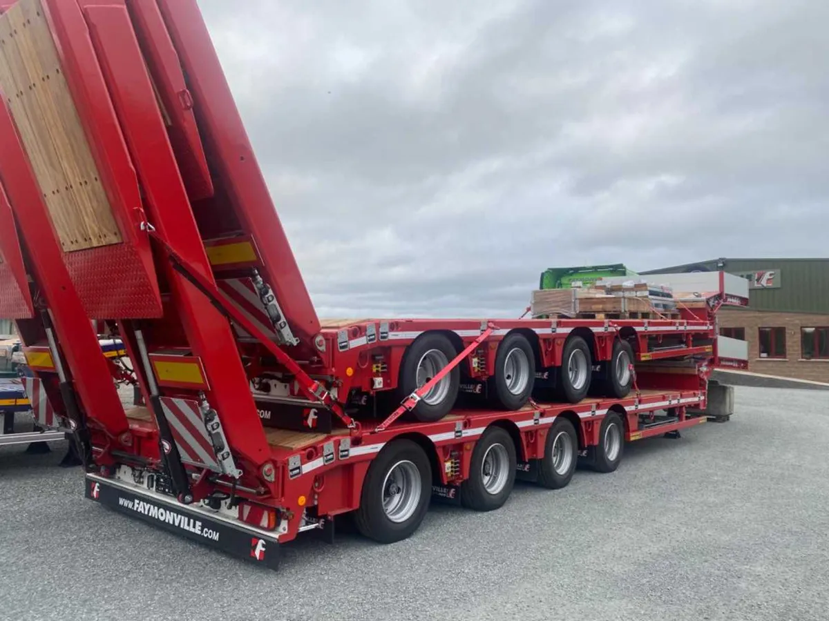 Faymonville 4 axle 9ft wide trailers in stock - Image 1