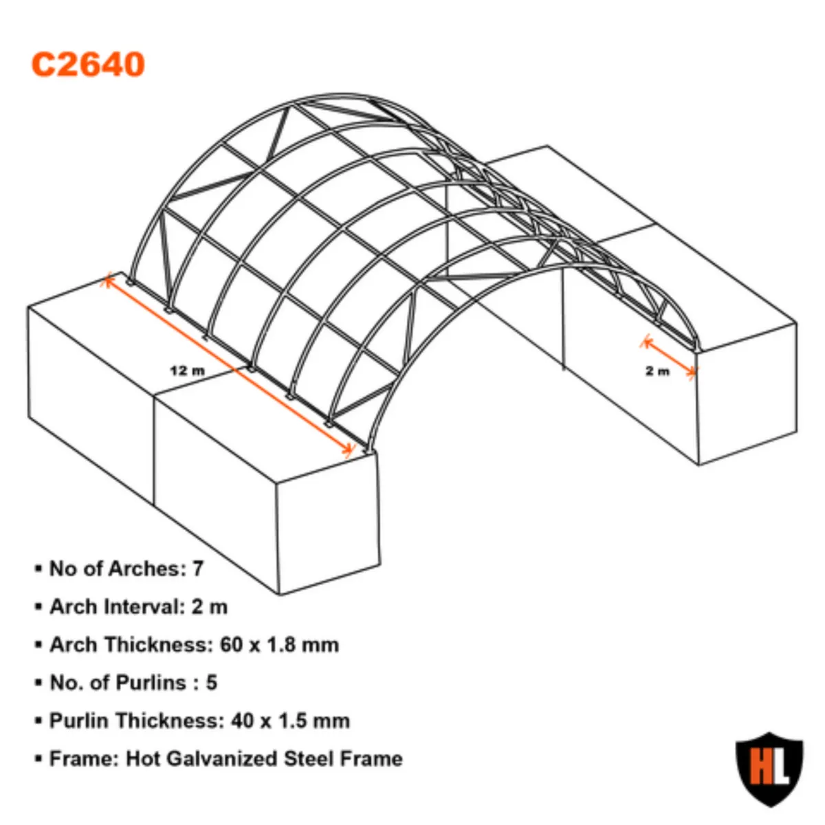 26 X 40 FT Container Shelter - Image 2