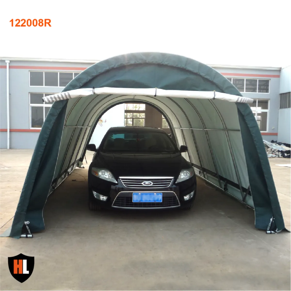 Carport Garage Tent (12x20x8) (Military Green) - Image 1