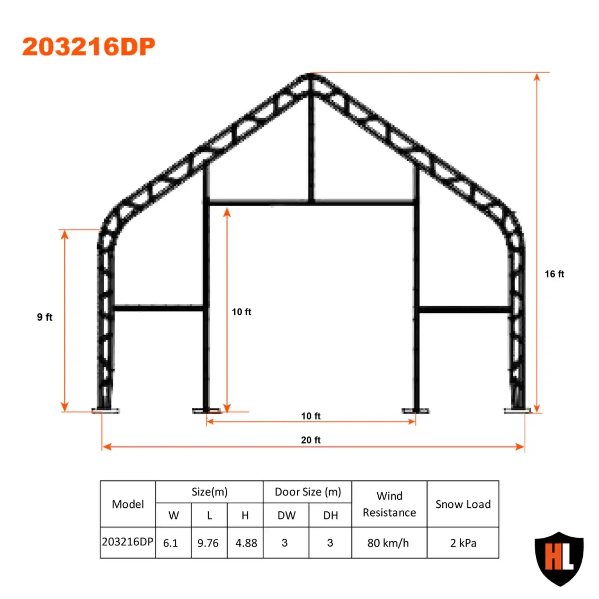 Storage Tent 20 x 32 - Image 3