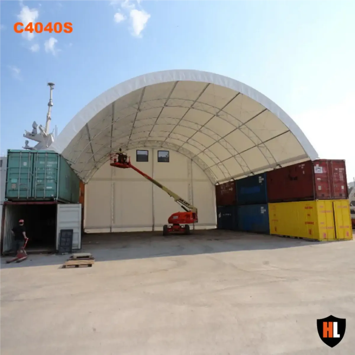 Container Shelter 40 x 40 Double Truss - Image 2