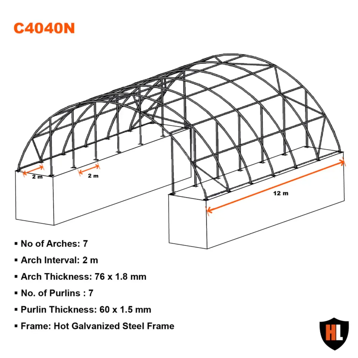 Container Shelter 40 x 40 - Image 3