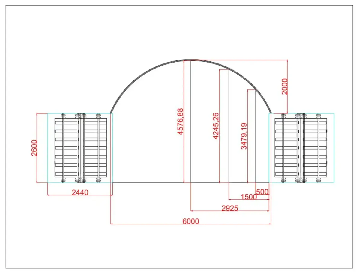 Container Shelters 20 x 40 c/w closed back panel - Image 2