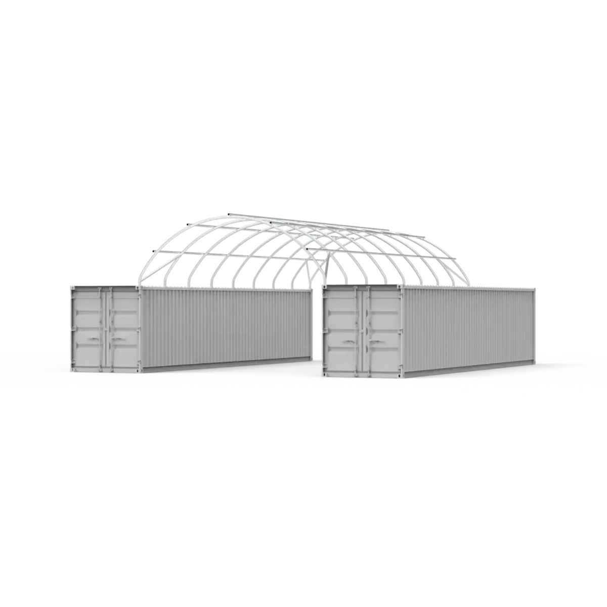 Container Shelters 20 x 40 c/w closed back panel - Image 3