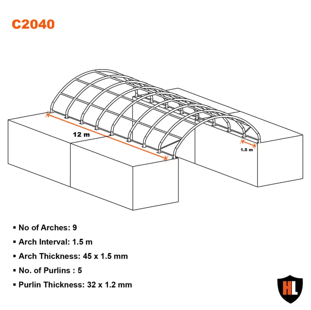 Container Shelters 20 x 40 - Image 4