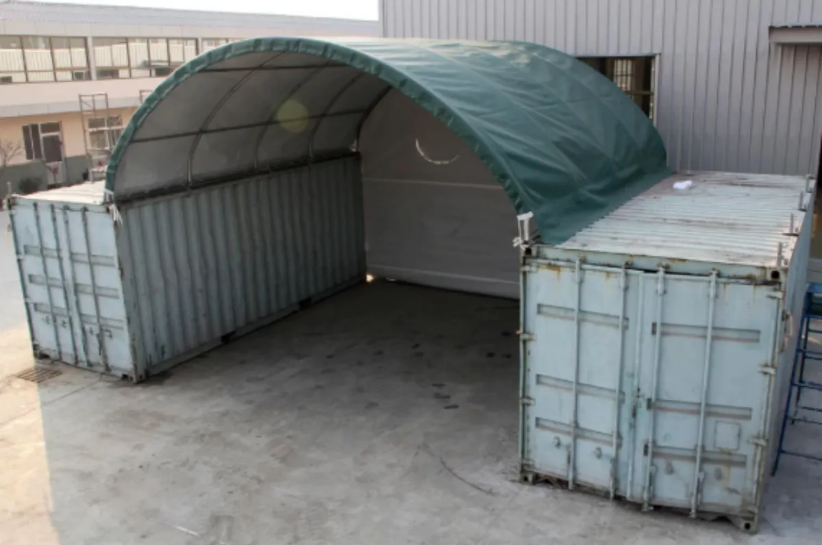 20x20 Container Shelter (Closed Back Panel) - Image 3