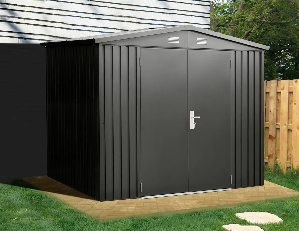 The Premium 8ft x 6ft Steel Garden Shed - Image 2