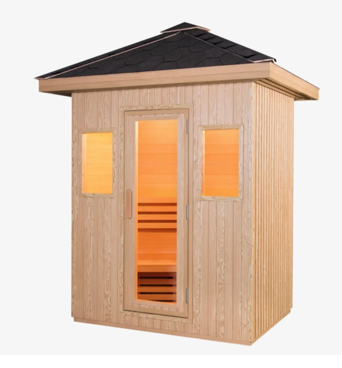 3 person outdoor sauna NEW | traditional - Image 2