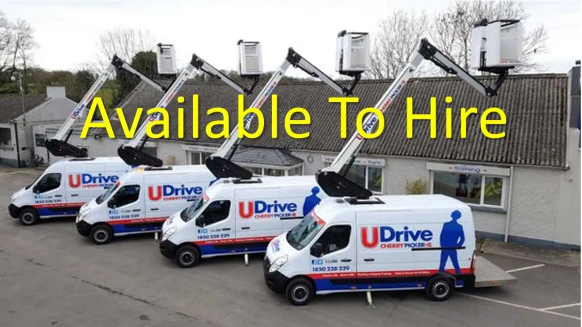 Hire 15mtr Van Mounted Booms & 20mtr Truck Mounted - Image 1