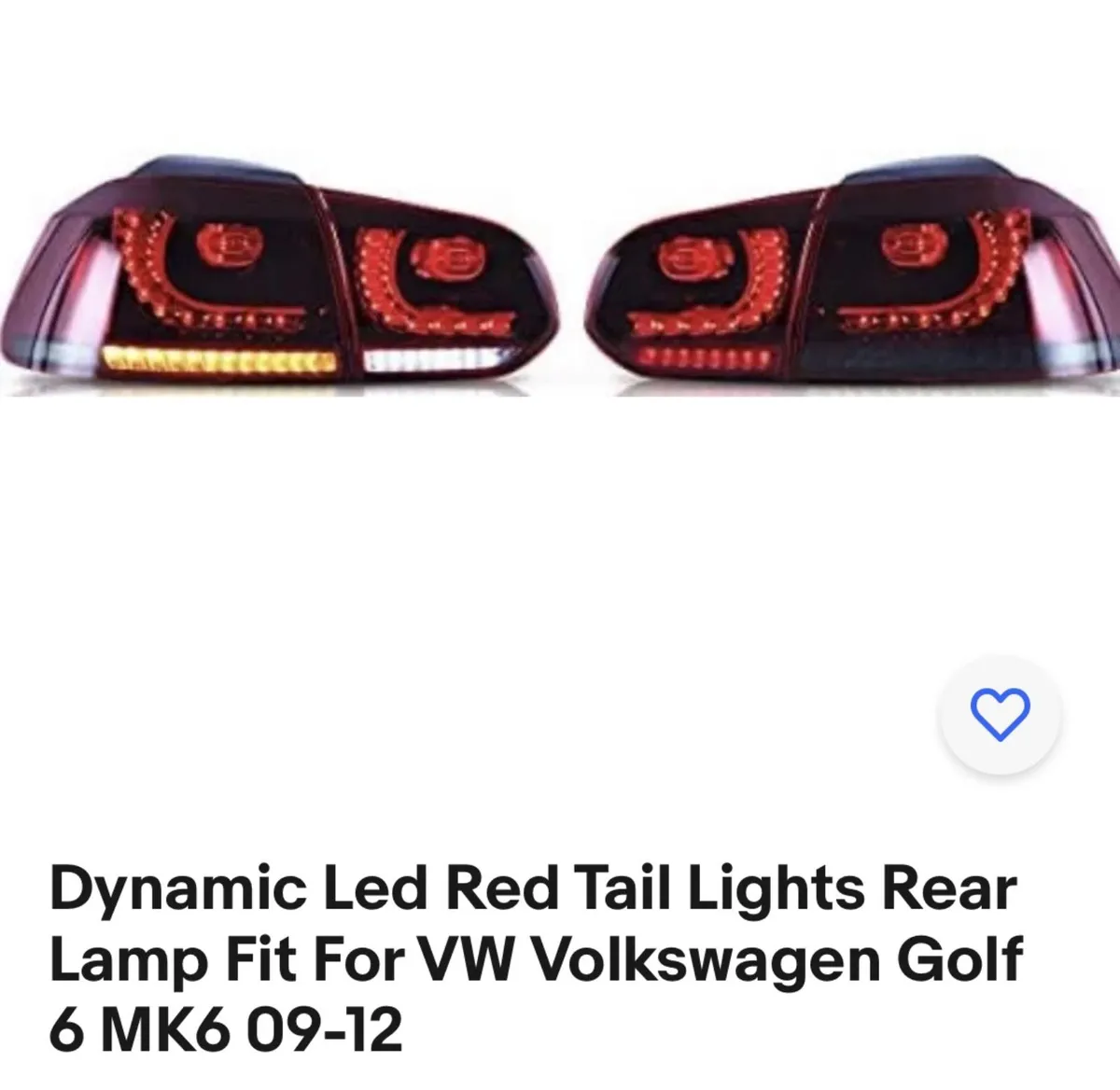 Vw golf mk6 dynamic tail lights