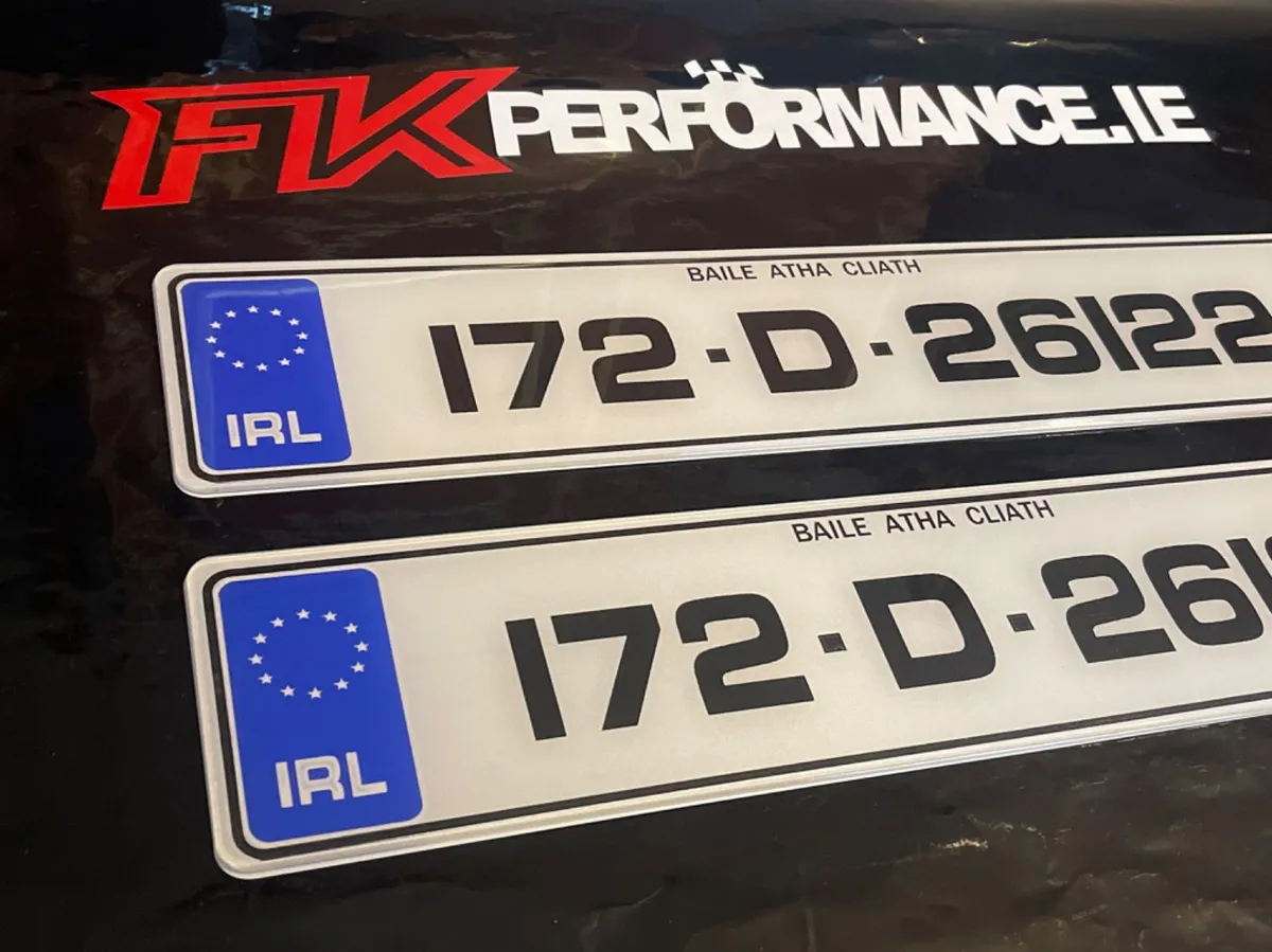 Number plates delivered nationwide
