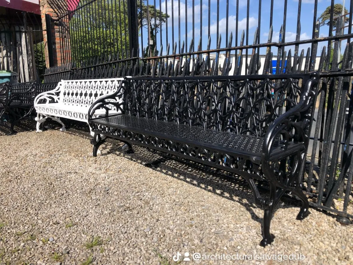 Cast iron garden bench - Image 3