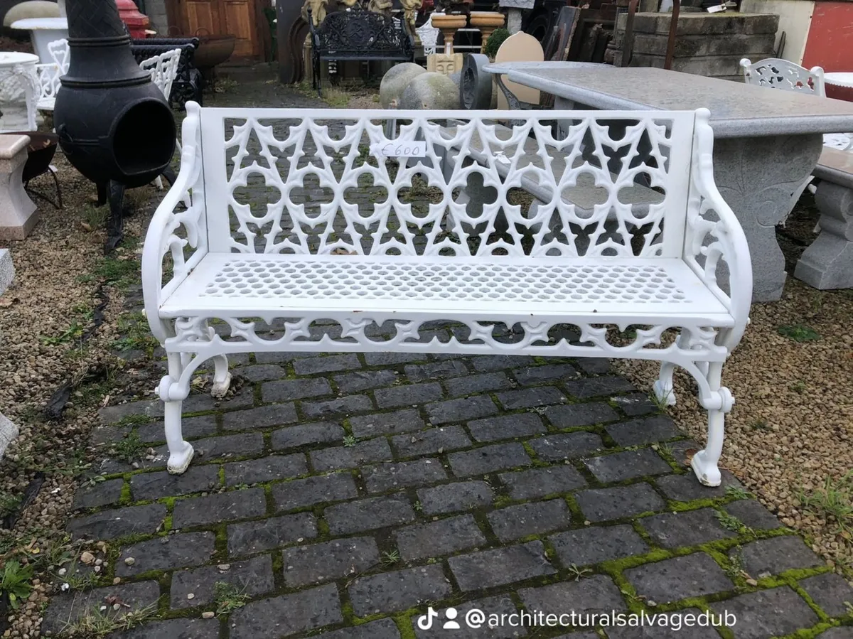 Cast iron garden bench - Image 4