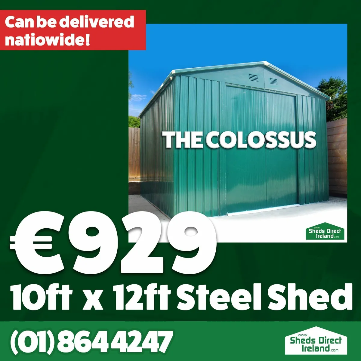 The Original Colossus - 10ft x 12ft Steel Shed - Image 1